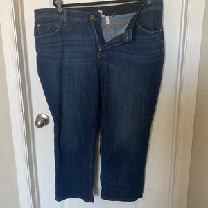 Never worn only washed denim capris from evri